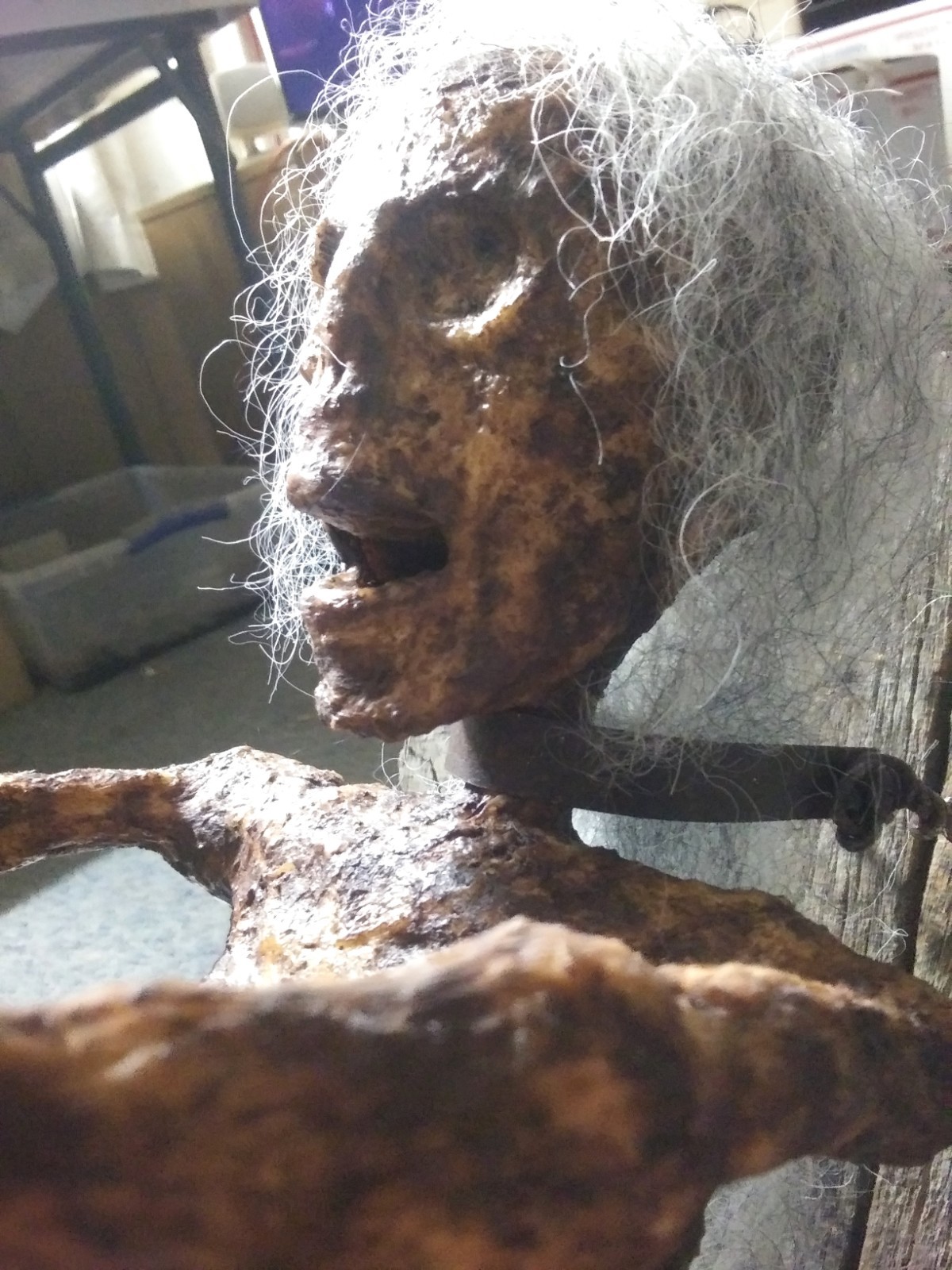 Sideshow Snake Girl Display Primitive Art Statue Very Rare Oddity MUST SEE PICS!