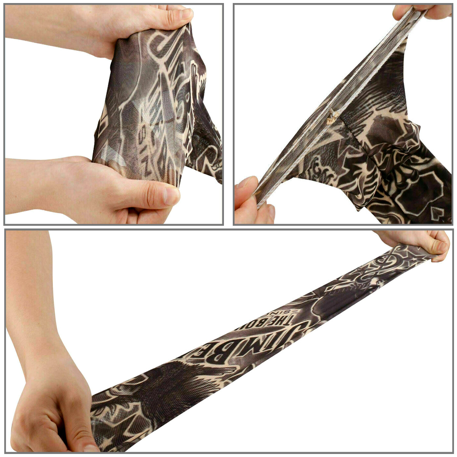 10 PCS Tattoo Cooling Arm Sleeves Cover Basketball Golf Sport UV Sun Protection