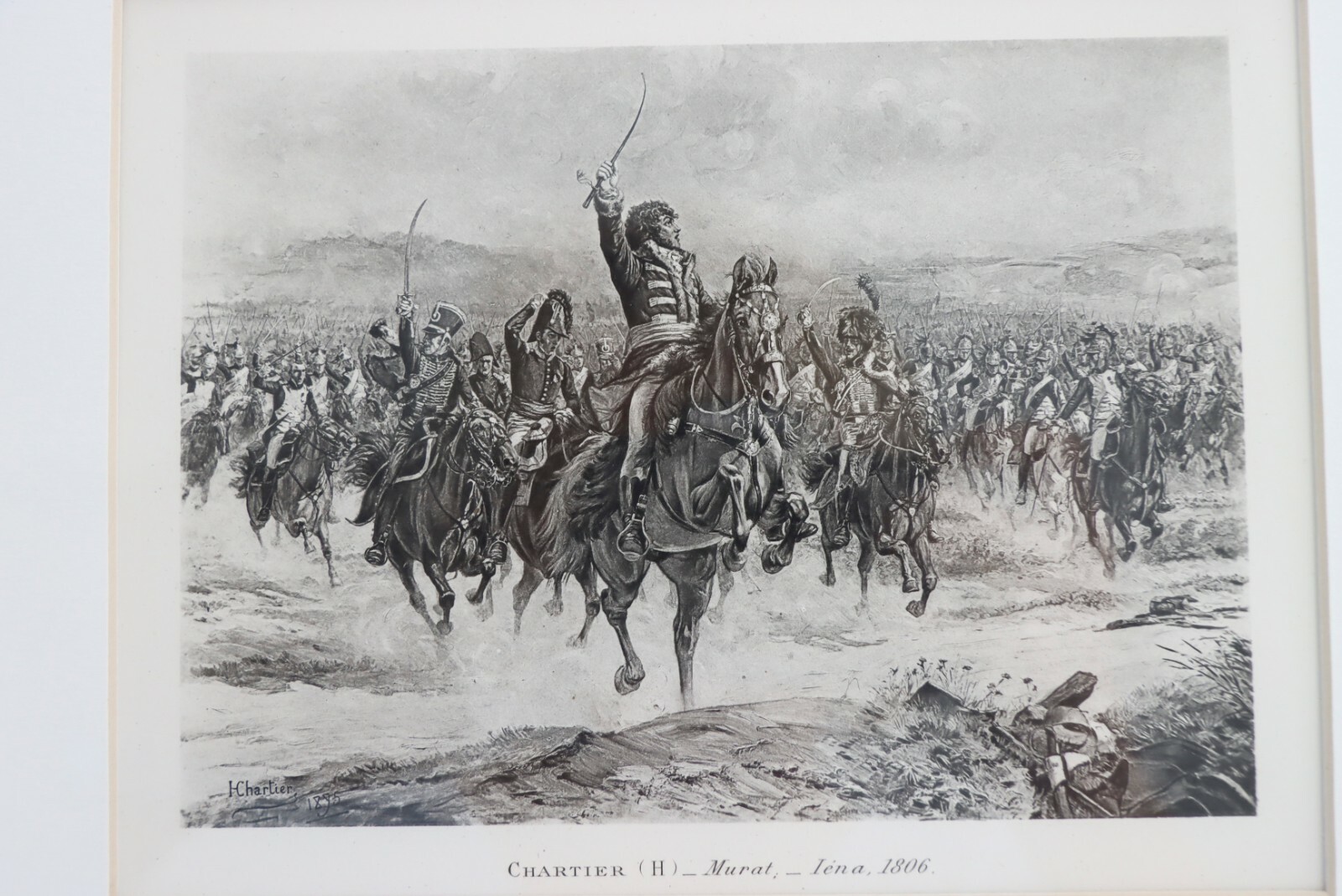 Vintage Print Marshall Murat Battle of Jena Napoleon Wellington War Battle