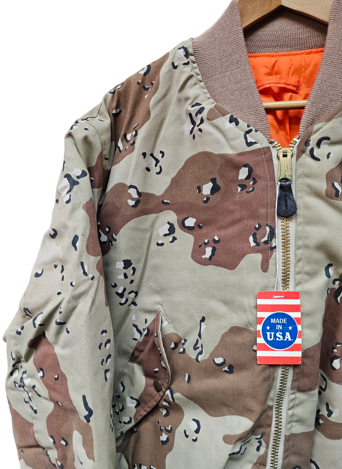 New RARE Corinth 6 Colour Desert Choc Chip Camo MA1 Flight Jacket S M L XL