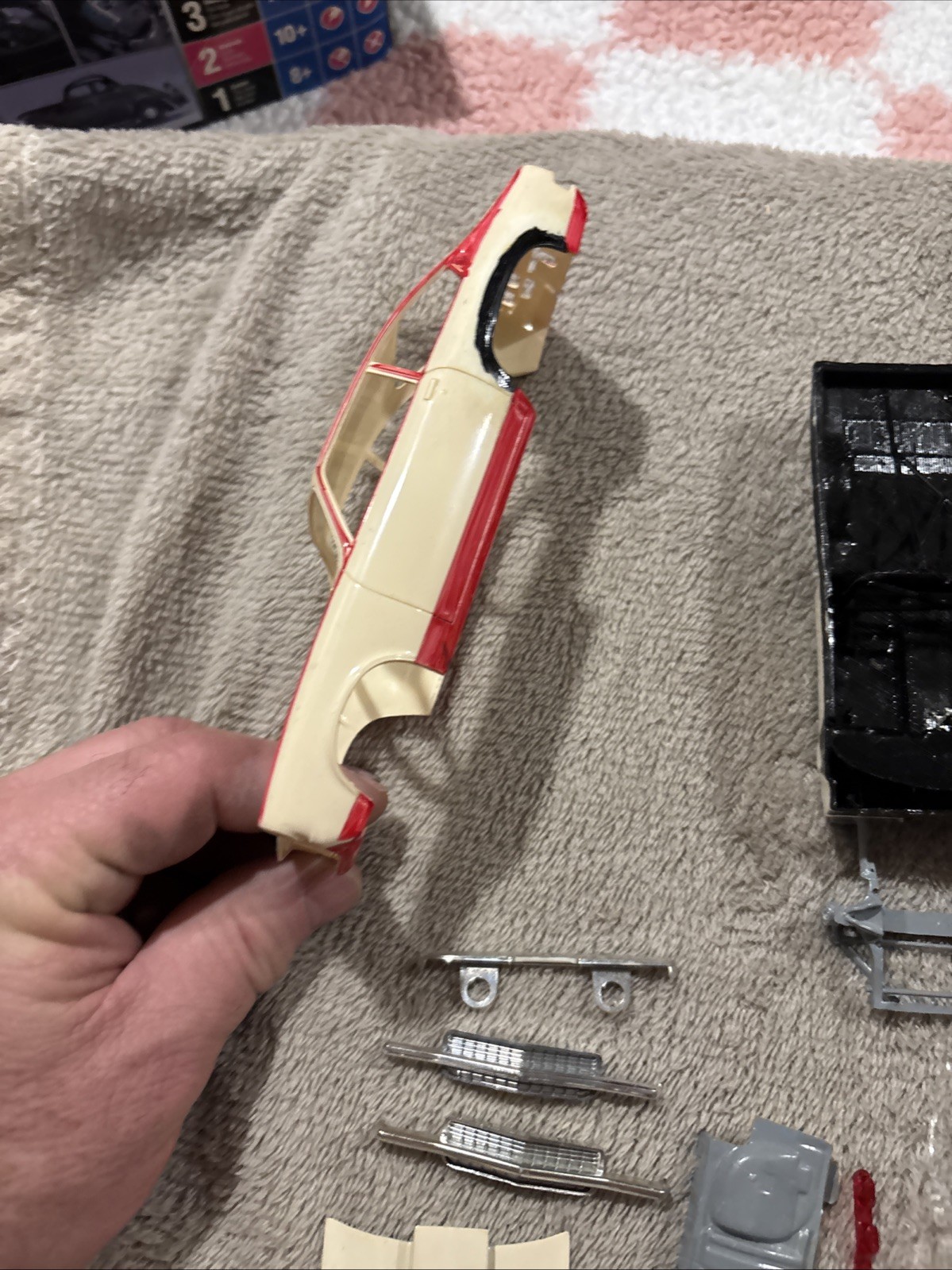 vintage 1973 issue MPC 1/25 Bill "Grumpy's Toy" Jenkins Pro Stock Vega Parts