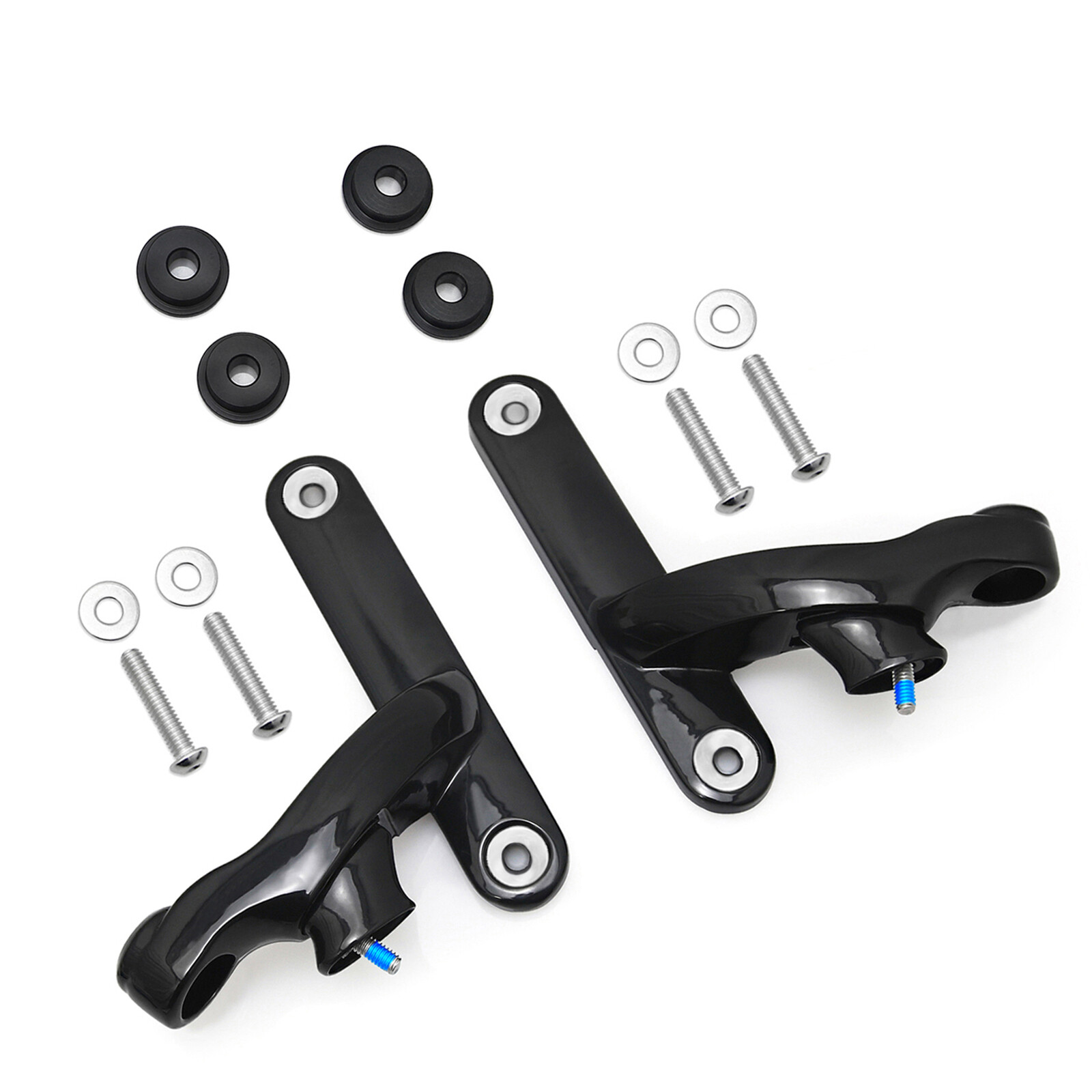 Auxiliary fog light housing outer bracket Black For harley Road King 1994-2023