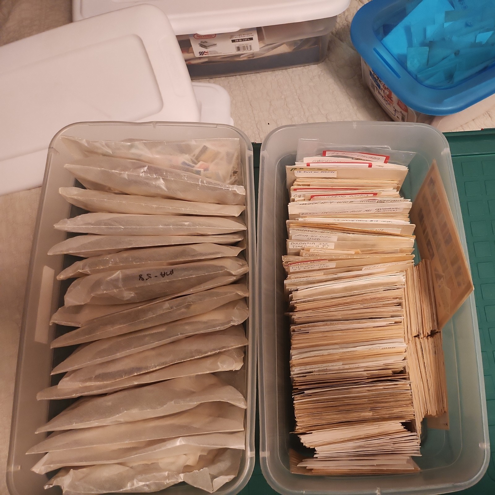 Huge Assortment Worldwide US/Foreign Stamps Used, Mint, Glassines, Covers, BOBs