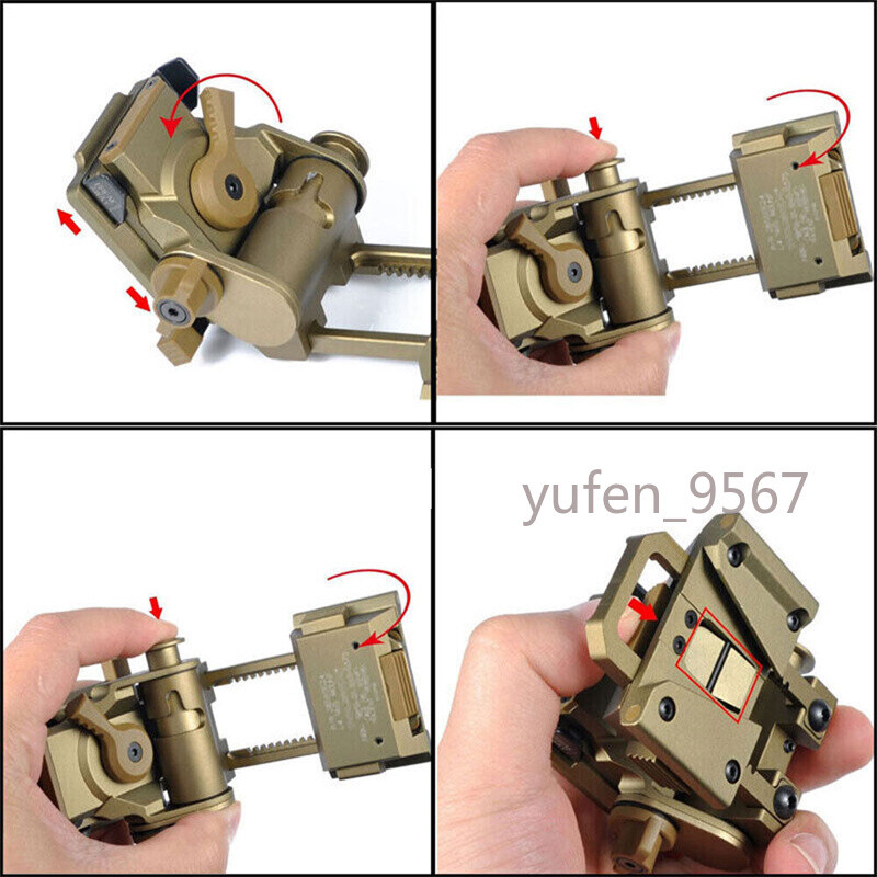 PVS15/18 Night Vision Goggle Mount for L4G24 NVG Metal Helmet Mount Tactical