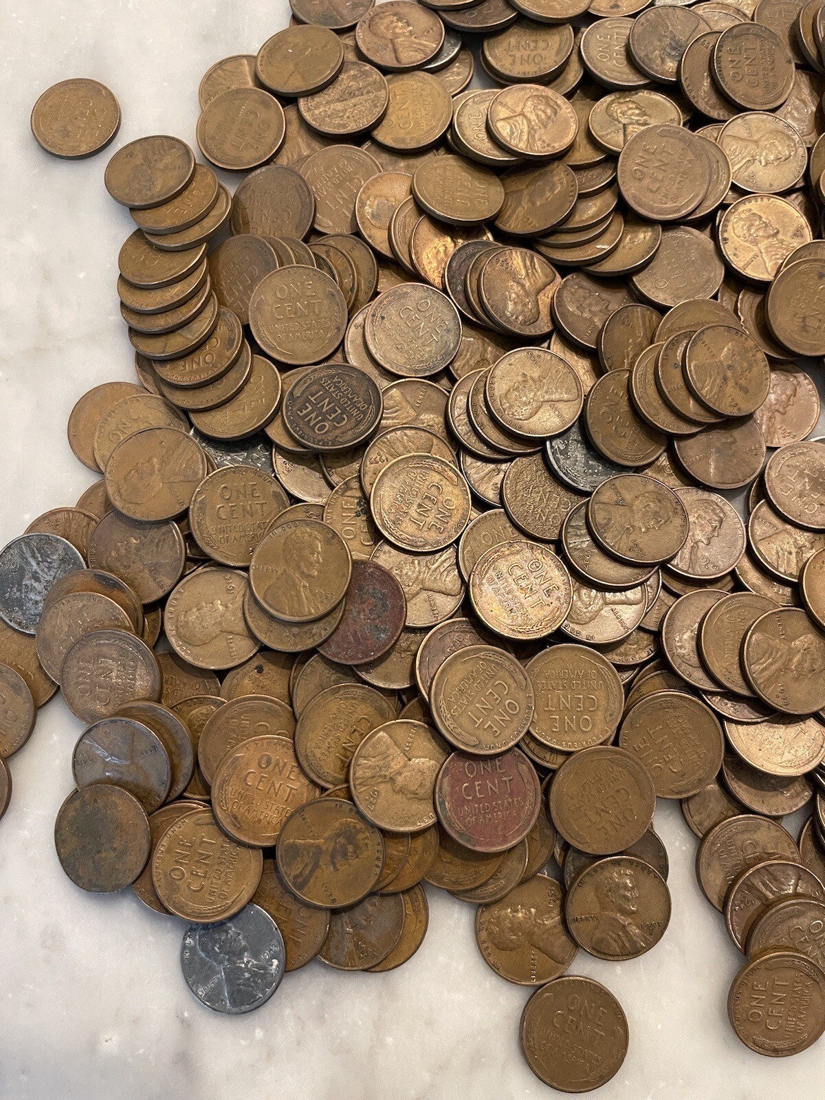 Lot of 500 Mixed Wheat Cents - 500 Count Bag or 10 Rolls - CHOOSE # OF LOTS!