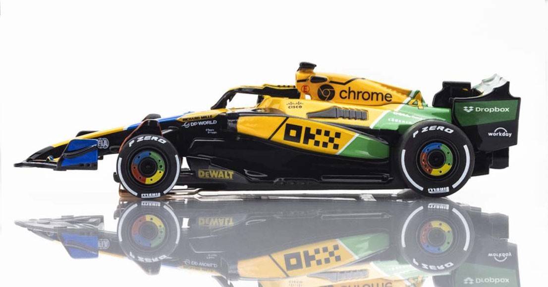 AFX Mega G+ McLaren F1 MCL38 #4 Senna Monaco HO Slot Car #22120 FREE SHIPPING!!