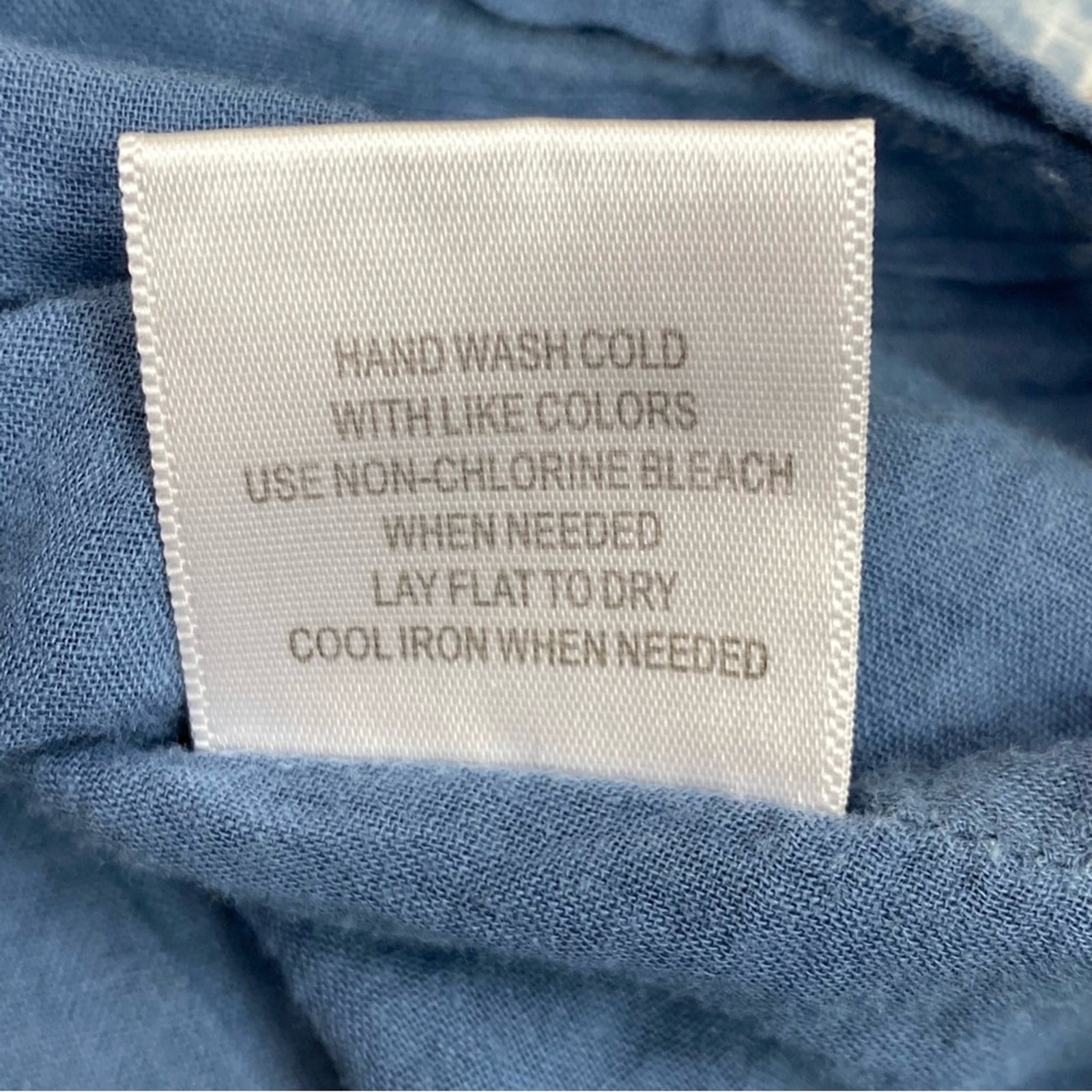 ModCloth Floral Button Front Skirt Size 28 Blue Lined