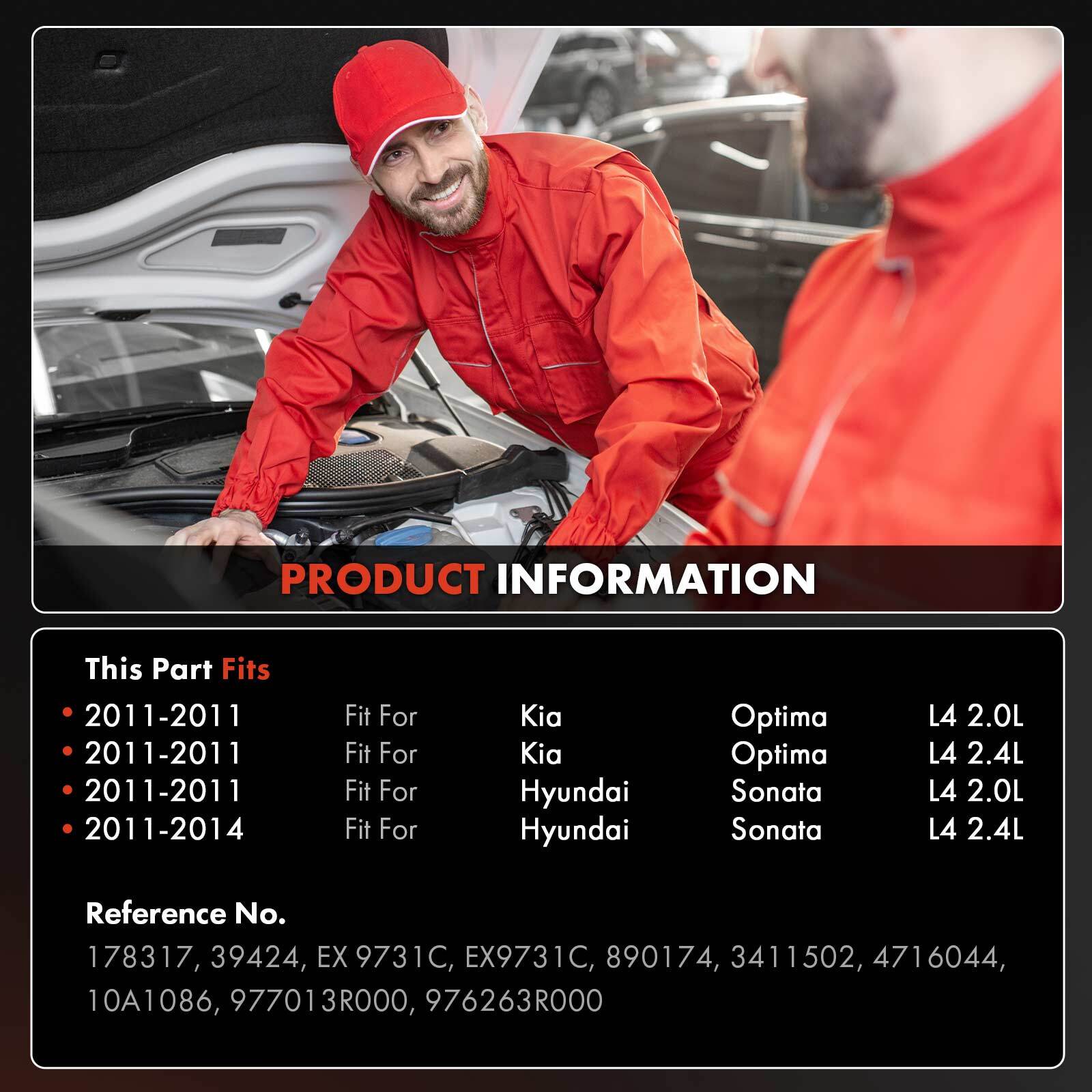 AC Compressor & Expansion Valve Kit for Hyundai Sonata 2011-2014 Kia Optima 2011