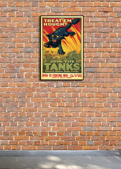 "Join the Tanks!" World War I Tank Corp US Army Poster - 16x24