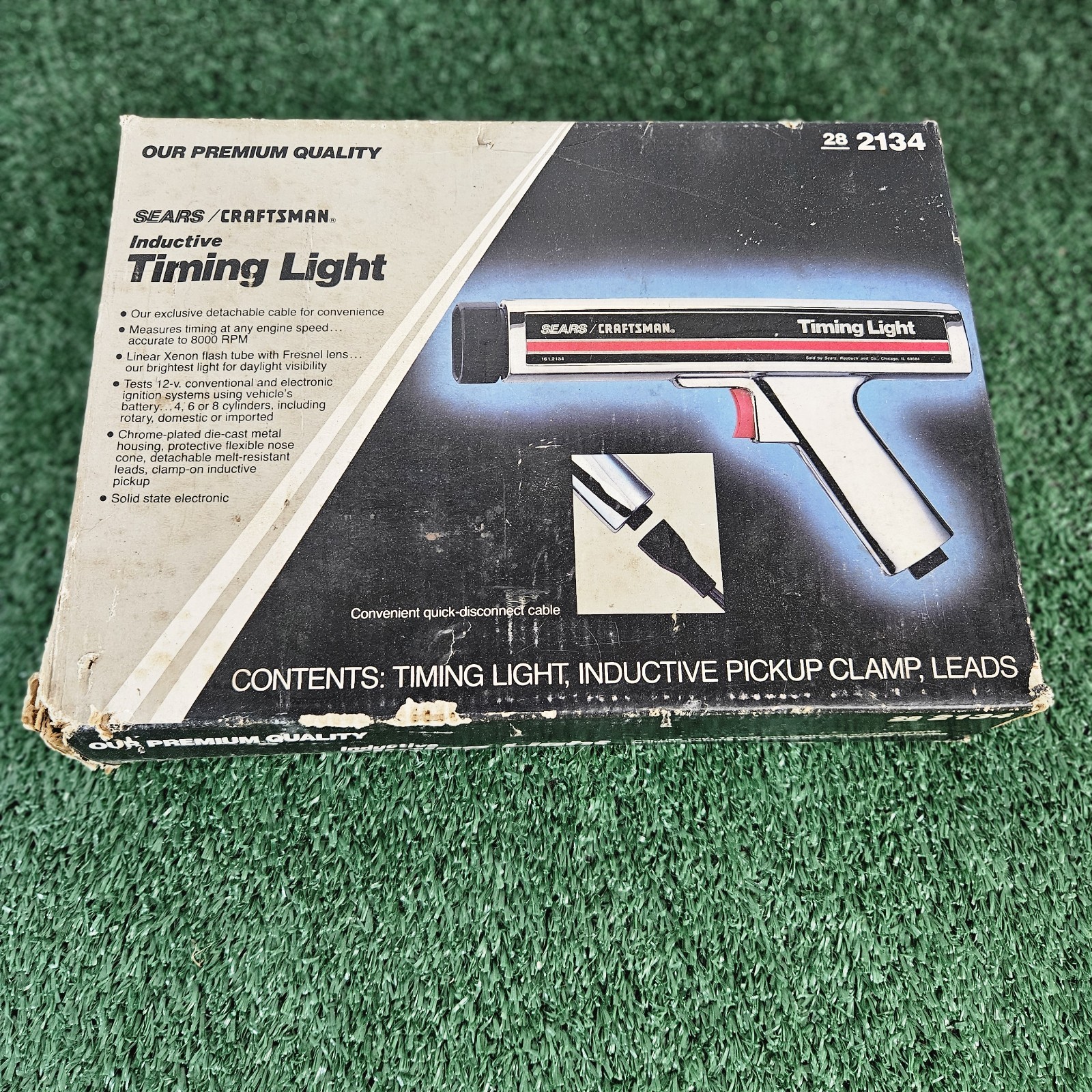 Vintage Sears Craftsman Inductive Timing Light Gun 28-2134 Original Box USA