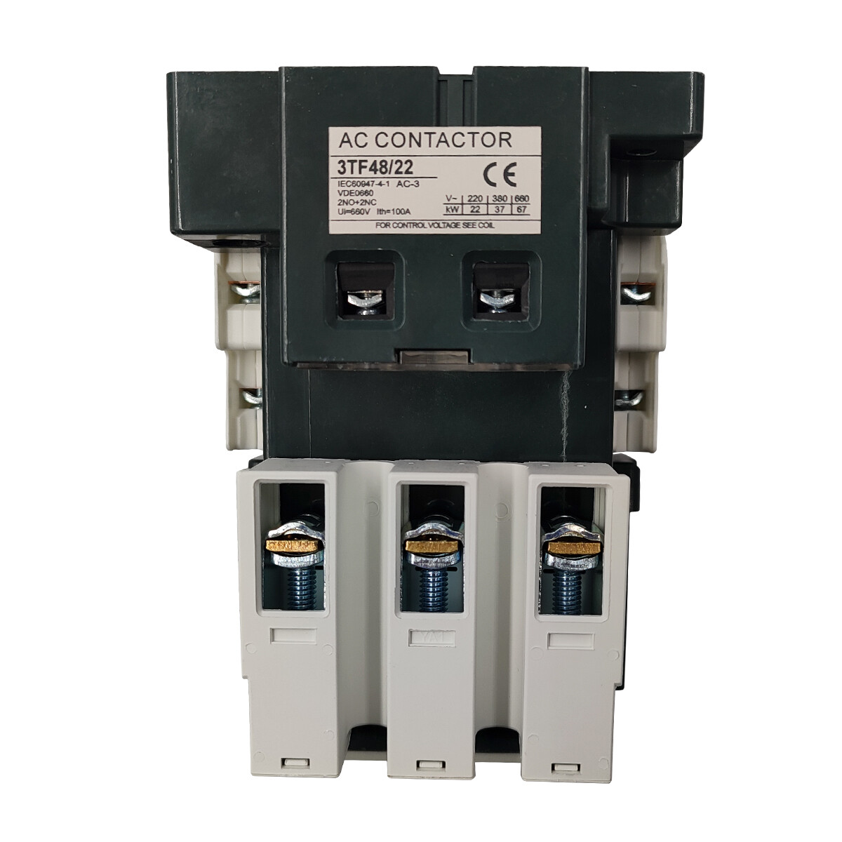 AC 3TF48 Contactor 120V coil same as Siemens Contactor 3TF4822-0AK6 75A2NO2NC