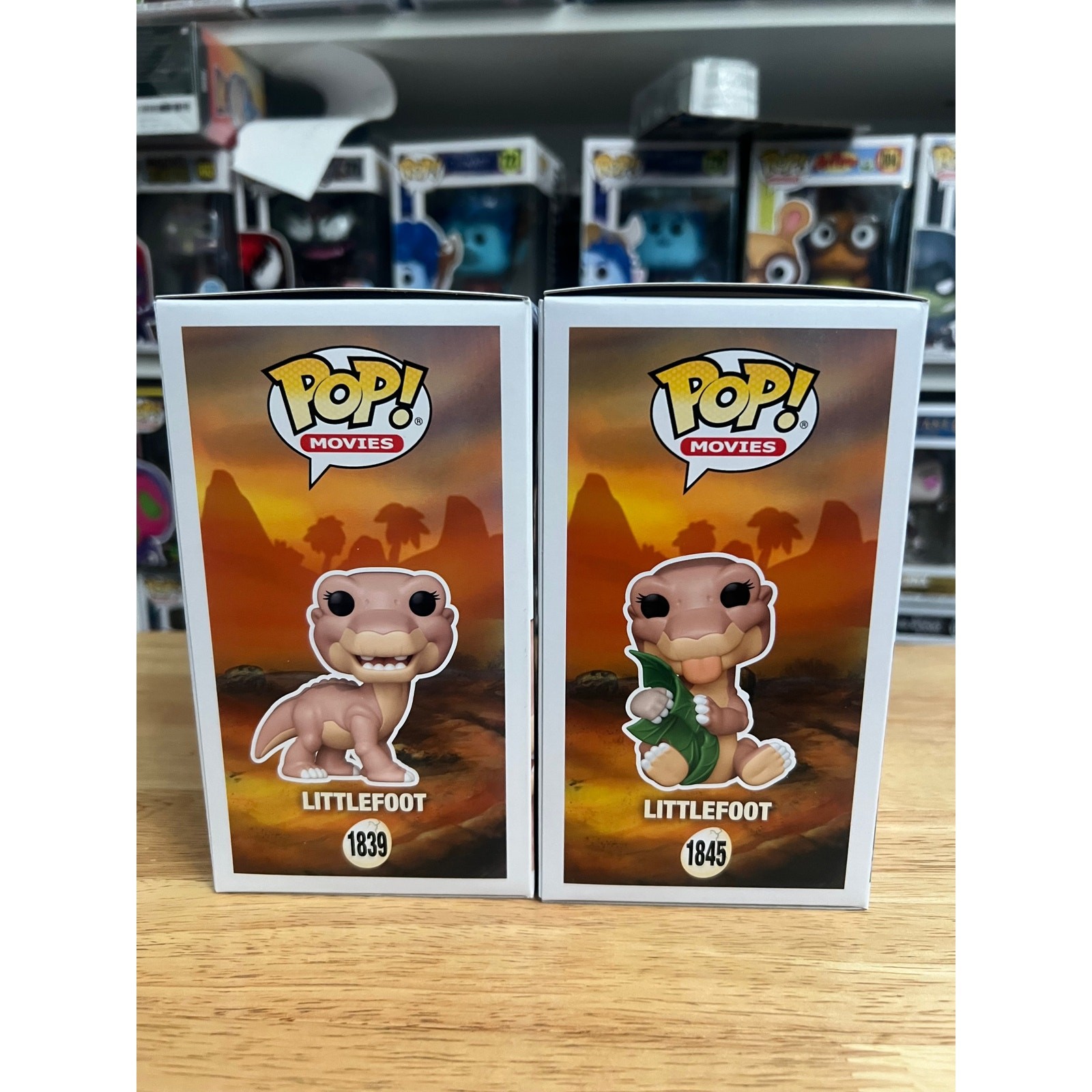2 Littlefoot Funko Pops SOLD OUT EXC Treestar #1845 1839 Land Before Time Movies