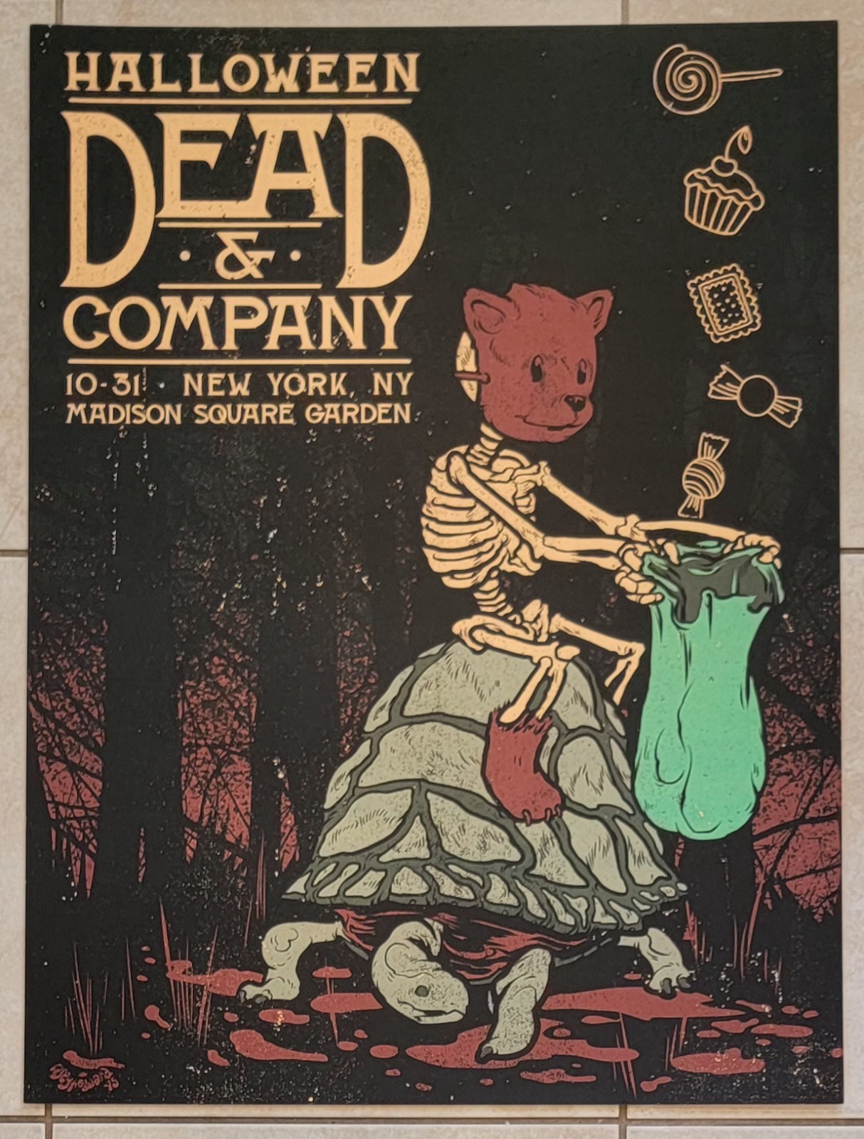 Dead and Company Poster New York Halloween 2015 Madison Square Garden MSG