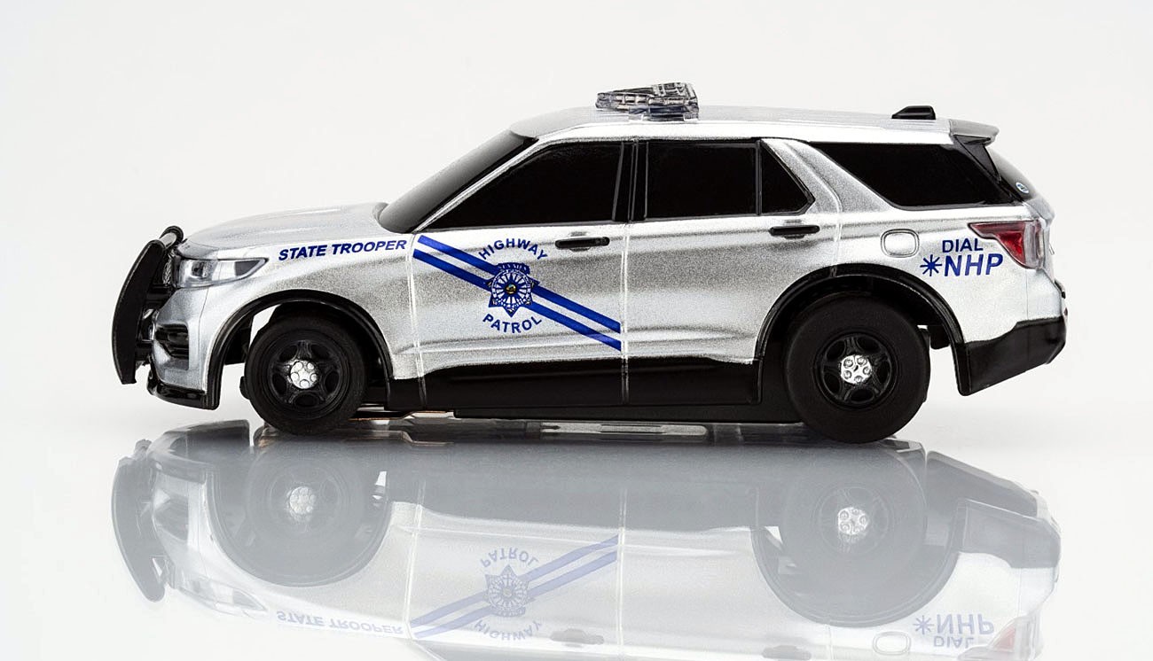 AFX Mega G+ Police Interceptor HO Slot Car #22105 with LED Lights! NEW RELEASE!!