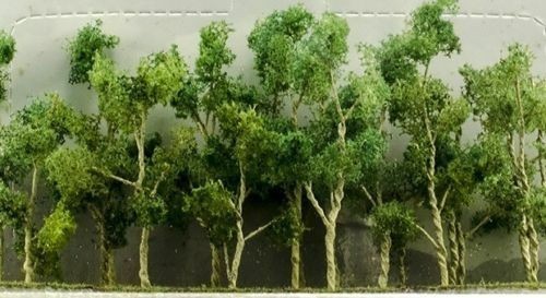 JTT (N-Scale) 95619 Wood Edge Trees PASTEL GREEN 2-2.5" (14 pk)  - NIB