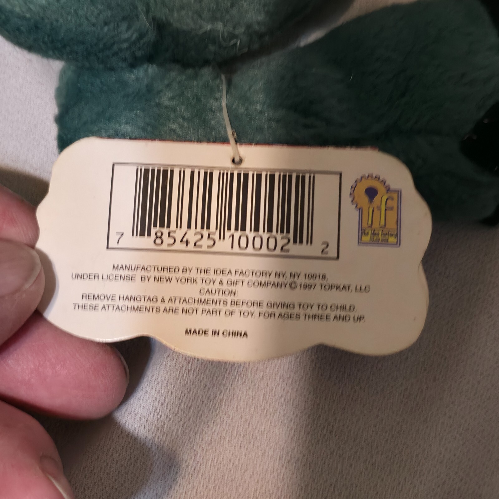 Vintage Meanies Series 1 Boris the Mucousaurus Plushie 1997 NWT