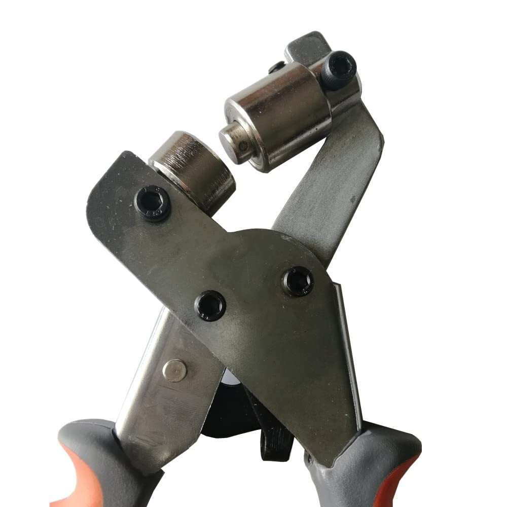 Grommet Hand Press Kit Handheld Hole Punch Pliers 3/8" 500pcs Grommets Eyelets