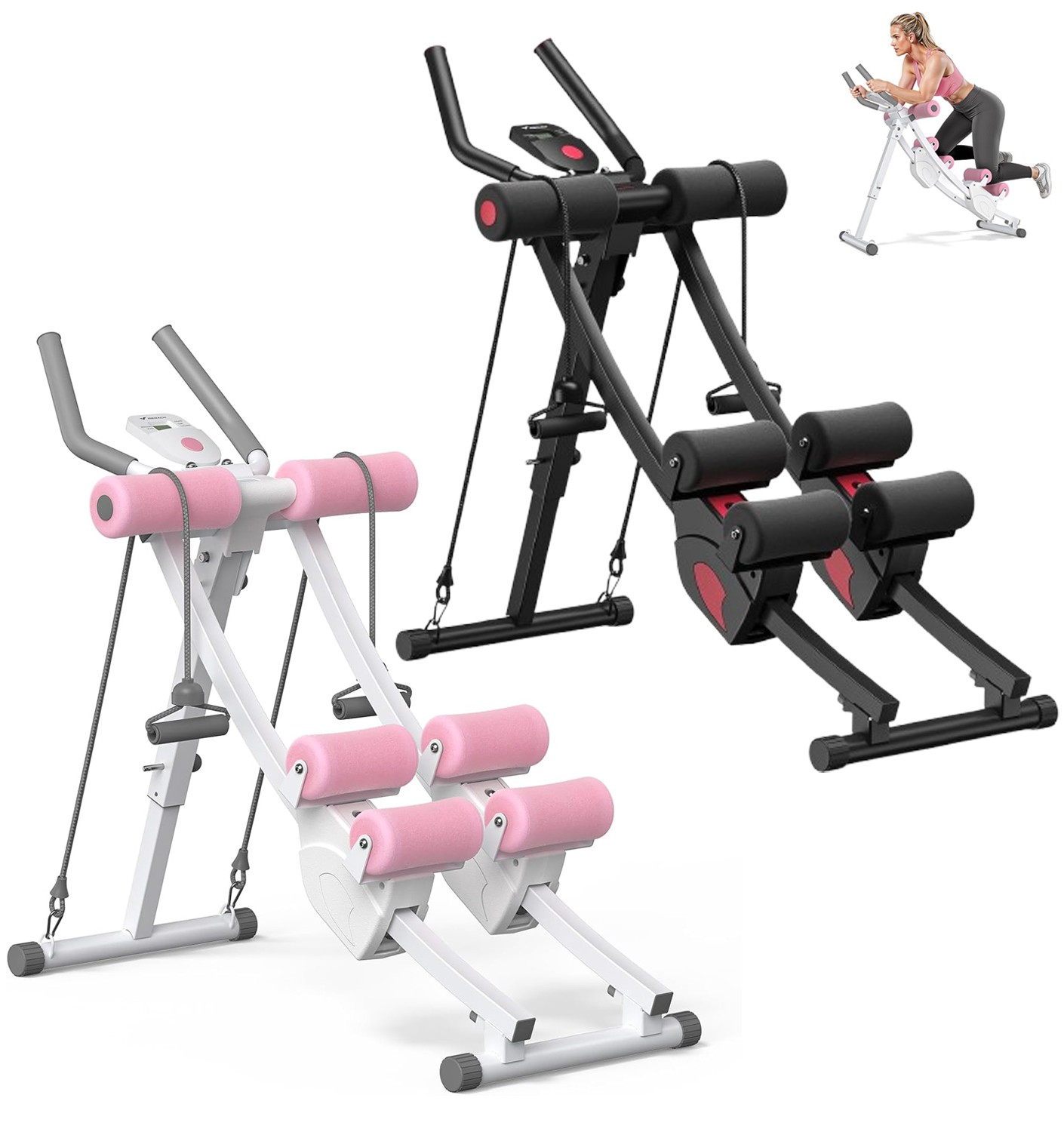 MERACH Ab Machine Adjustable Trainer Machine AB Workout Equipment for Home Gym