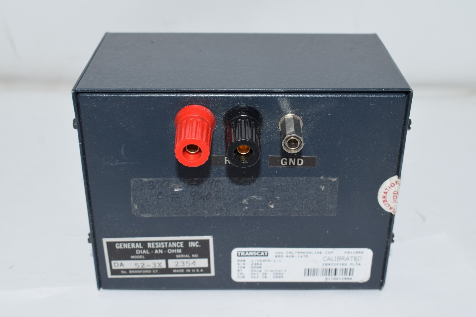 General Resistance DA-52-3X Decade Box 0.01% Acc Resistance 5 Decades