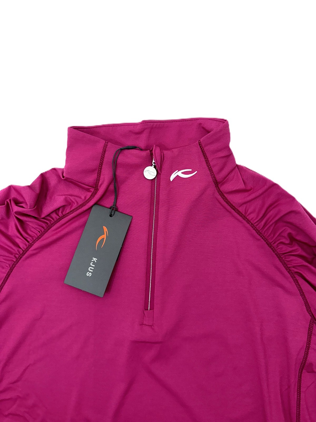 $200 KJUS Women's Noras Cooling Half Zip Top -Fuchsia - 38/Medium-New With Tags