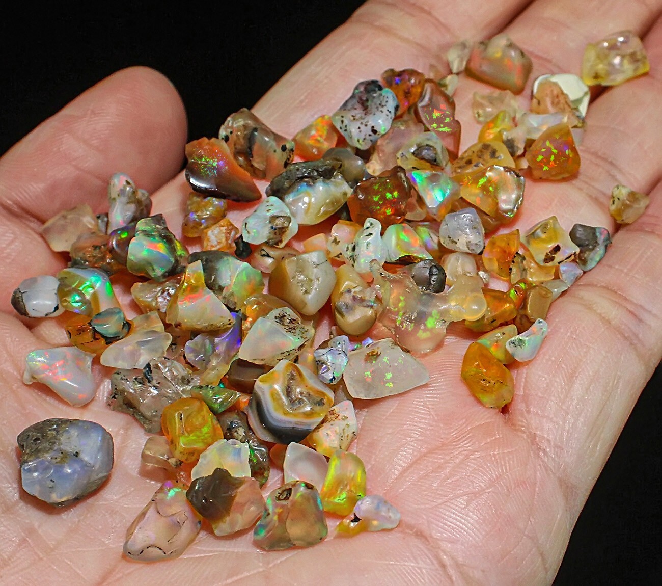 Opal 100 Pieces Parcel Flashing Specimen BBOB