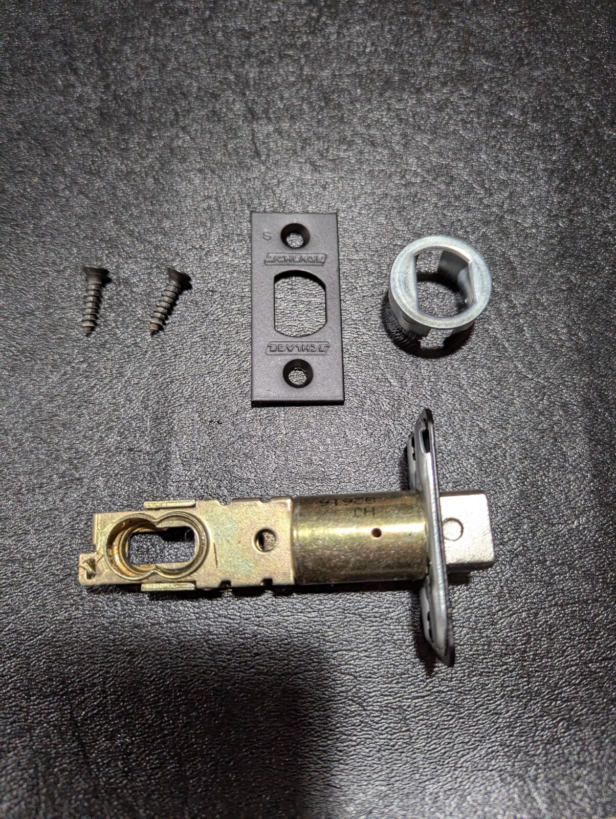 NEW SCHLAGE F-SERIES TRIPLE OPTION LATCH FOR PASSAGE / PRIVACY BLACK FACEPLATE