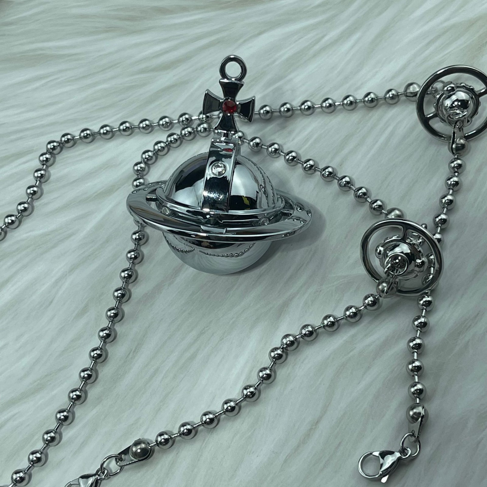 Vivienne Westwood Nana Anime Okazaki Shinichi Pendant Lighter Two Orbs Chain SL