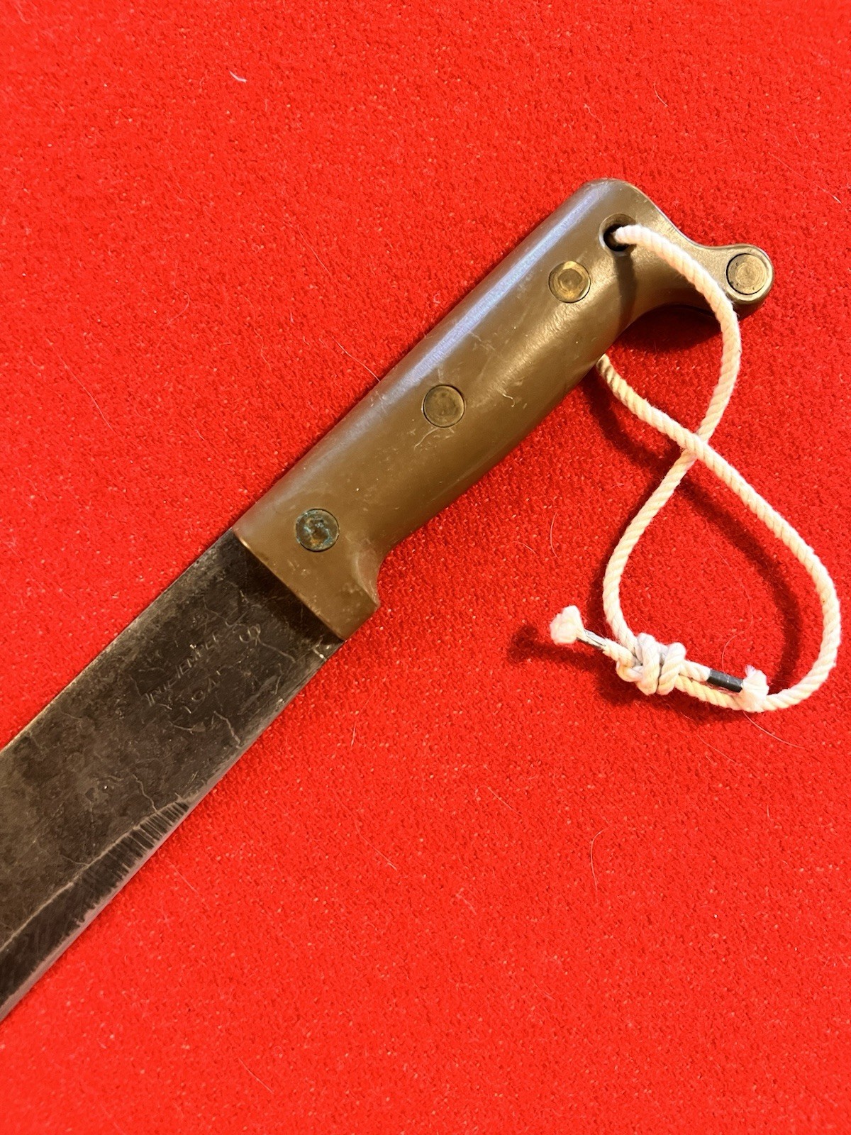 WWII Machete M1942 "TRUE TEMPER 1945")& NOS Unissued "Transitional" Scabbard!