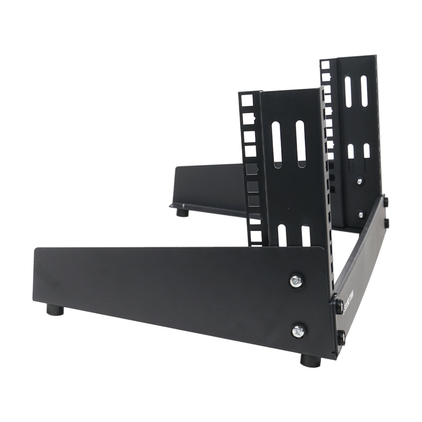 Sound Town 4U 2-Post Desktop Open-Frame Rack, Audio, Network Devices ST2PF-4LW