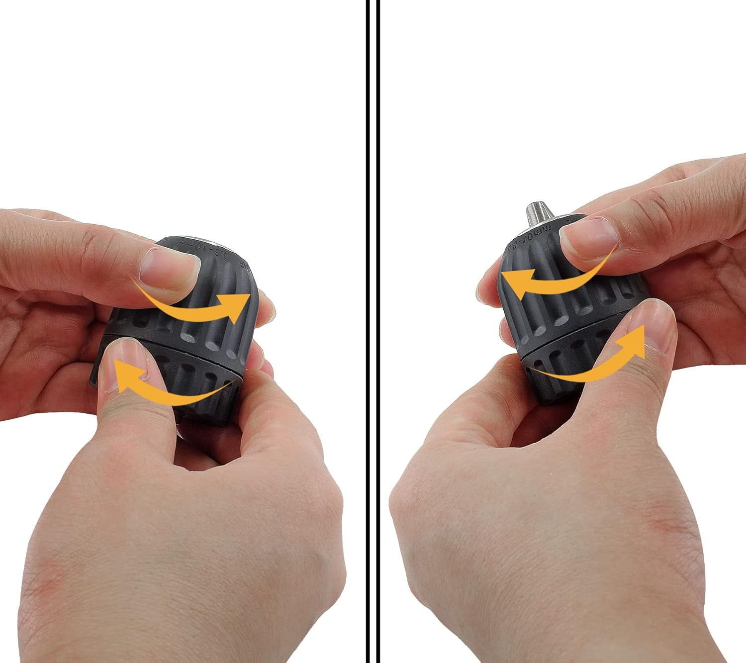 3/8" Keyless Drill Chuck Adapter 0.8-10Mm, 1/4-Inch Hex Shank Drill Chuck Adapte