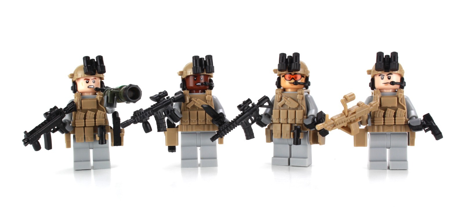Battle Brick U.S. Army Rangers Military Squad made w/ real LEGO® minifigs