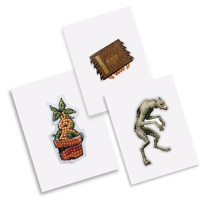 Lot of (10) Craft Buddy Harry Potter Crystal Art Sticker Packs