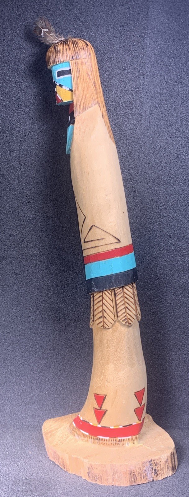 Shalako Kachina (Hopi) By Calvin Tsosie, 12 1/4 Inches Tall! Beautiful! Feathers