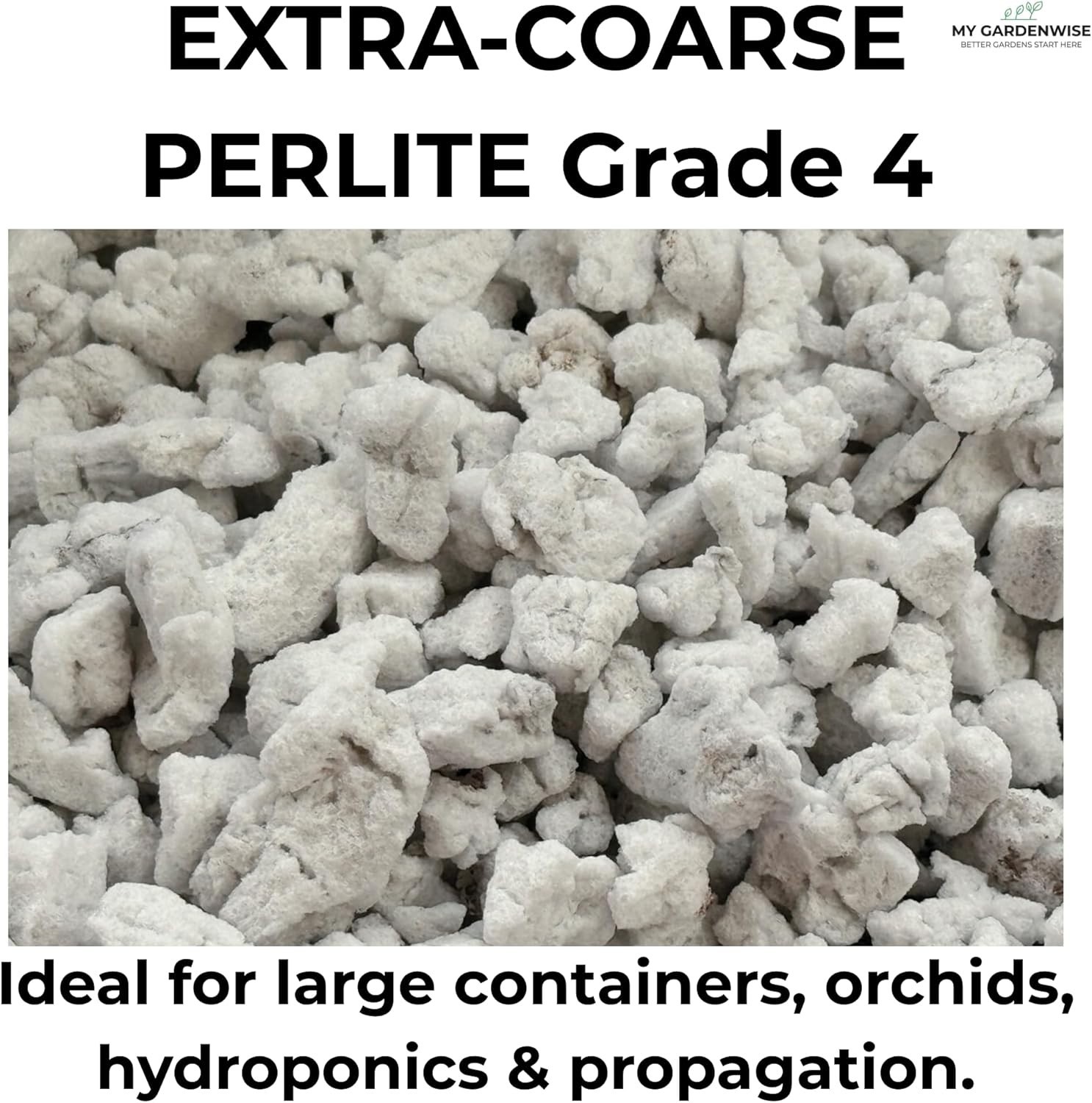 Extra Coarse Perlite Grade 4 | Organic Horticultural Soil Amendment for Drainage
