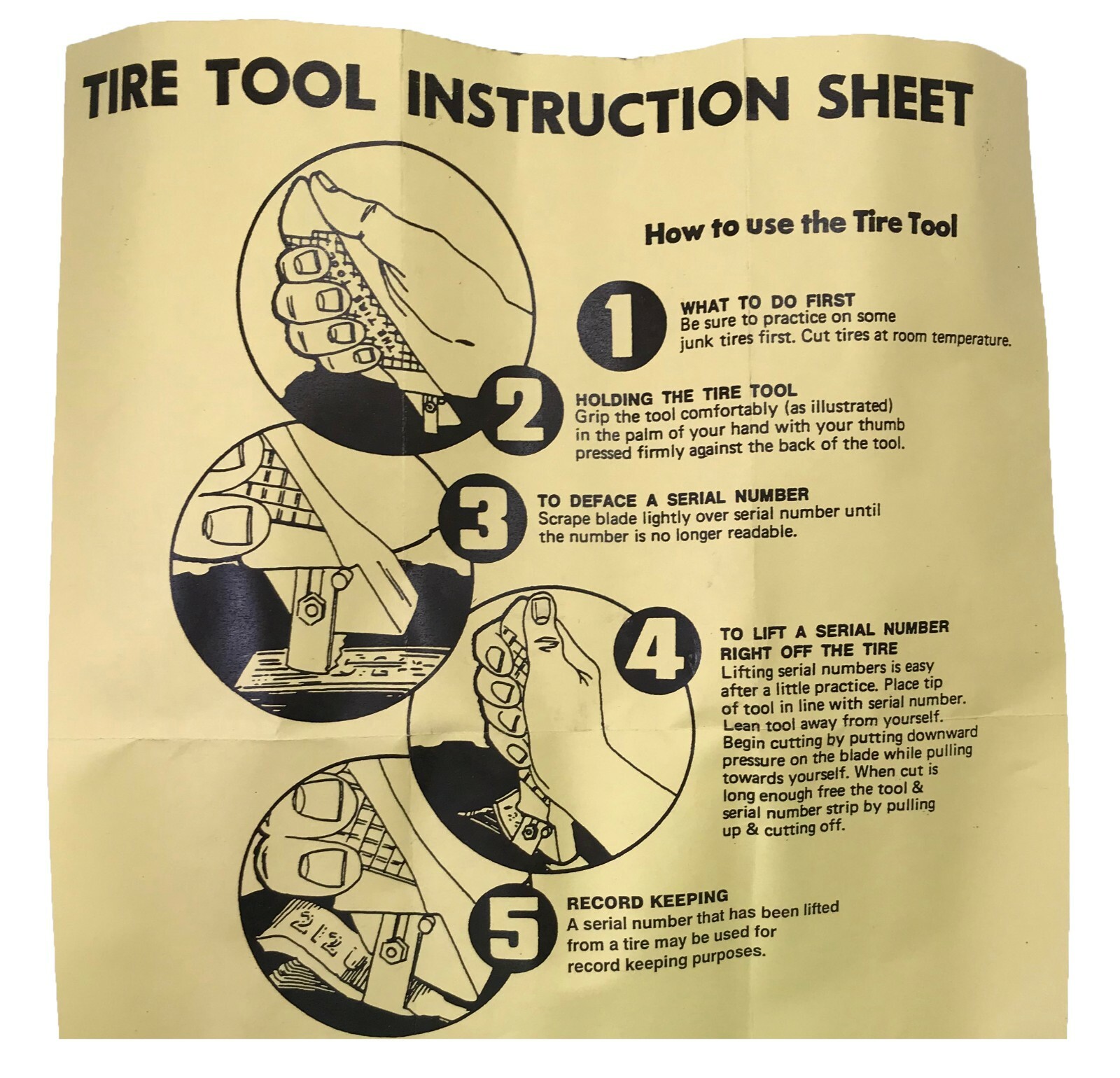 D.O.T. Tire Groover Serial Number Remover Tool W/ ID Removal Blade TI9685 TTHB-1