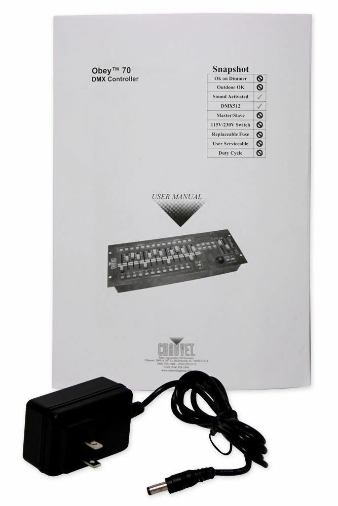 Chauvet DJ OBEY 70 DMX Lighting Controller For Church Stage Design Performance