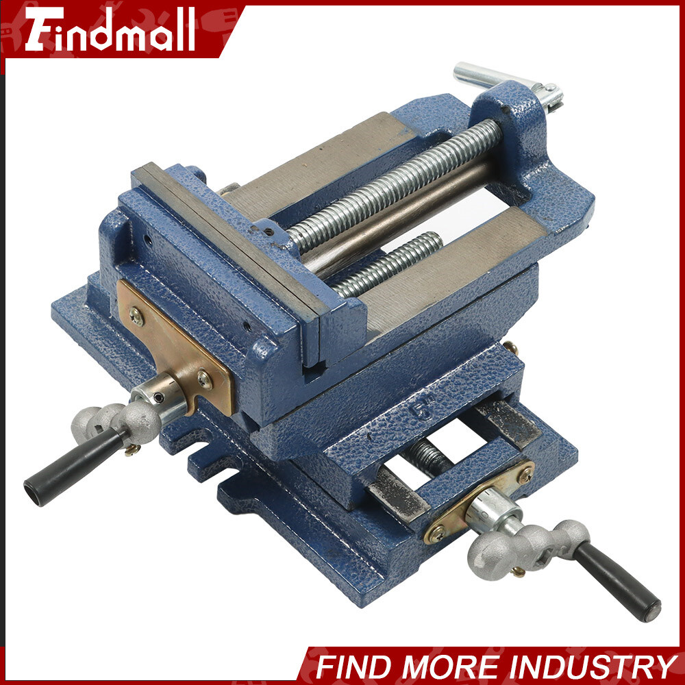 For Cross Slide Vise Drill Press Metal Milling 2 Way Heavy Duty Clamp Machine 5"