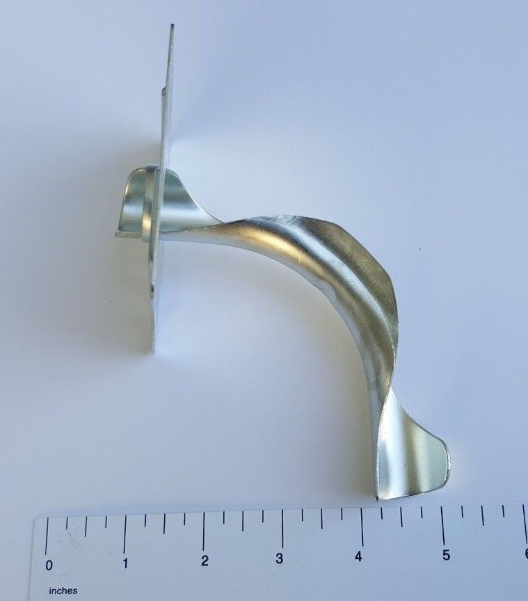 10 PIECES 1/2" PEX TUBING BEND SUPPORTS METAL WITH PLATE