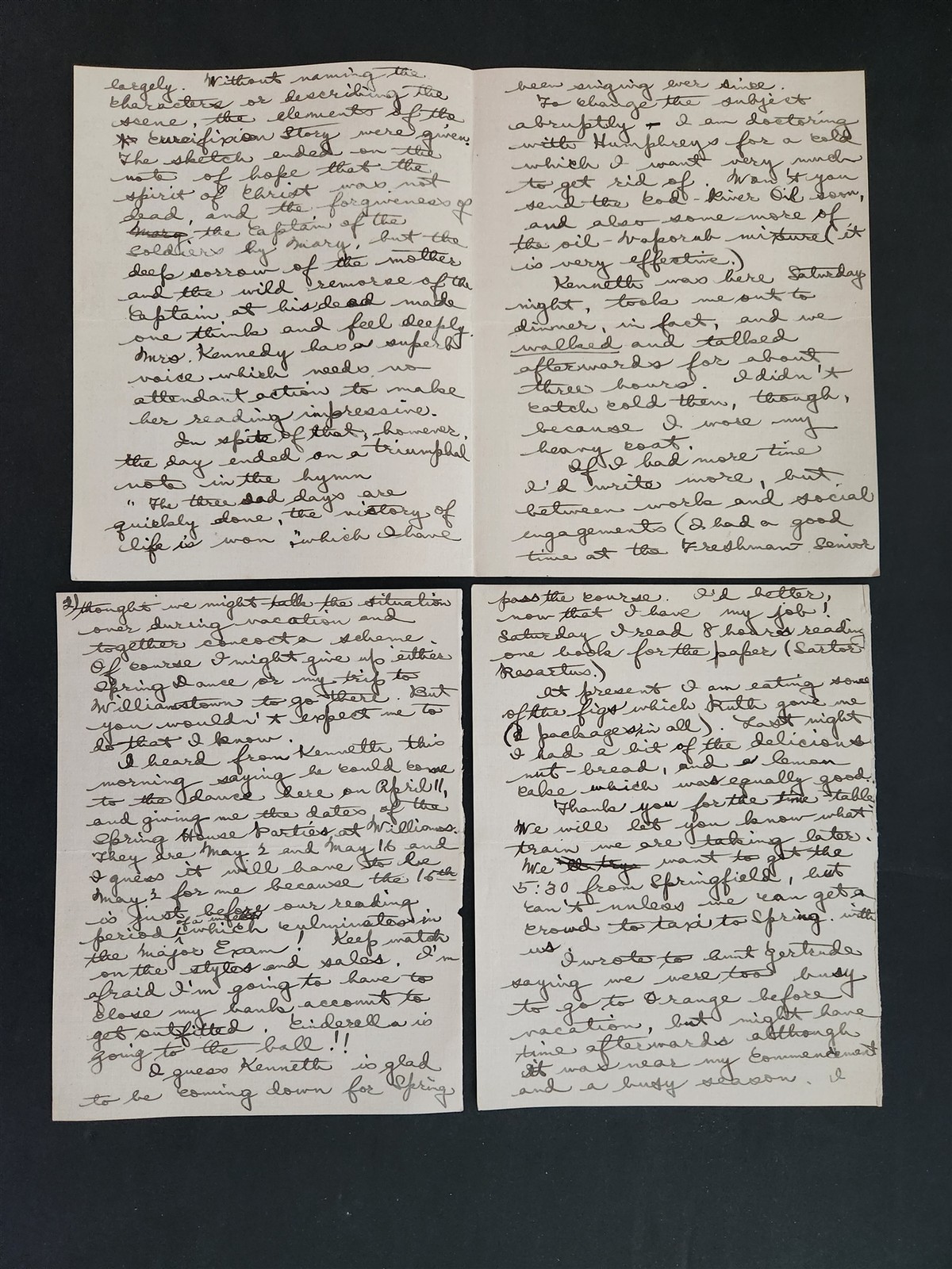 1920s antique LETTER LOT mineola ny FRANCES WHITTY from MOUNT HOLYOKE COLLEGE