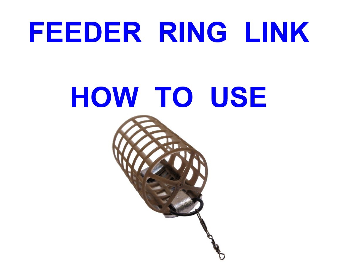 NISA SWIVEL SNAP FEEDER RING LINKS FOR CARP BARBEL METHOD CAGE OPEN END FLAT BED