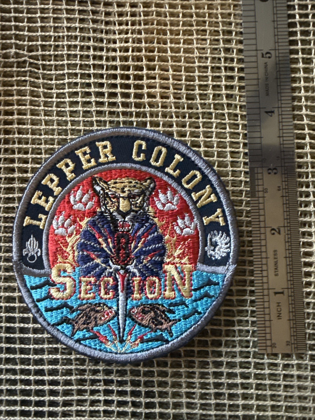 French Foreign Legion Lepper Colony Color Patch -Rare