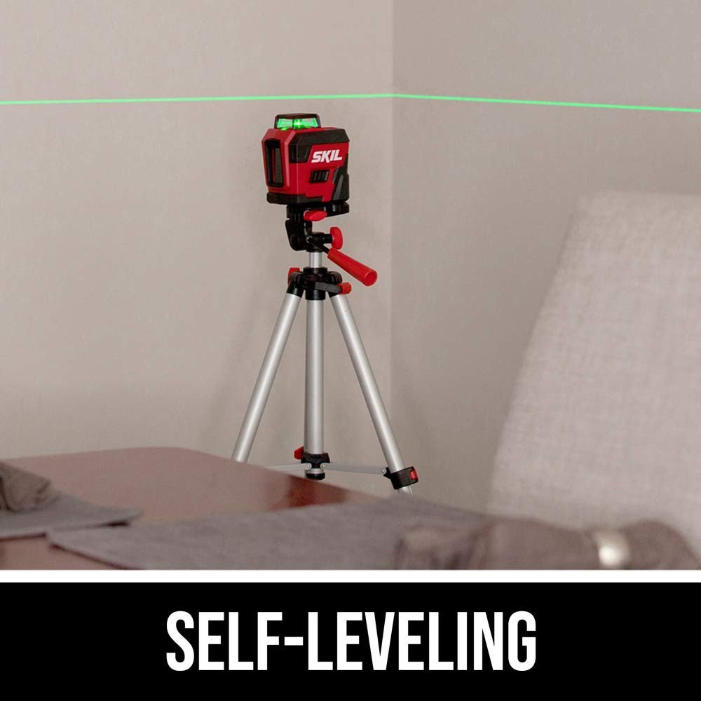 SKIL LL9322G-01 100ft Self-Leveling Green Cross Line Laser Rechargeable Battery