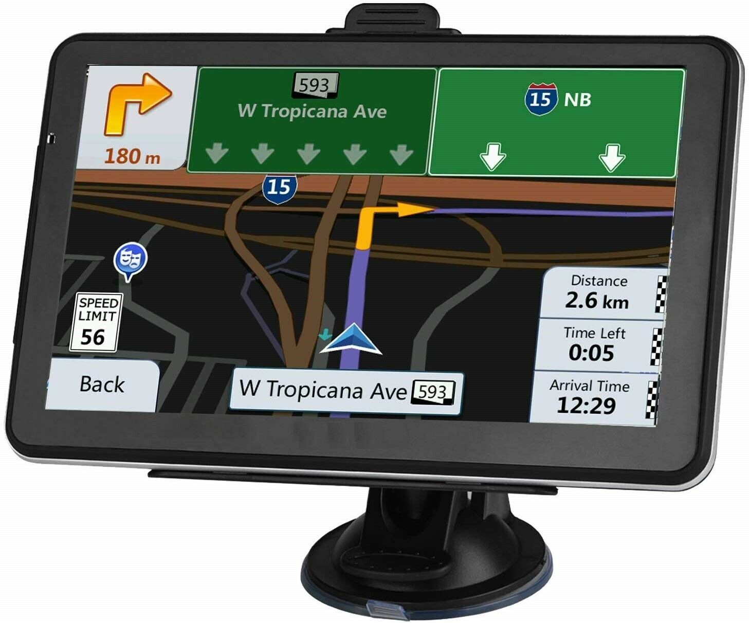 7 INCH Portable Truck Navigator CAR GPS Navigation 8GB 256MB free MAP US Canada