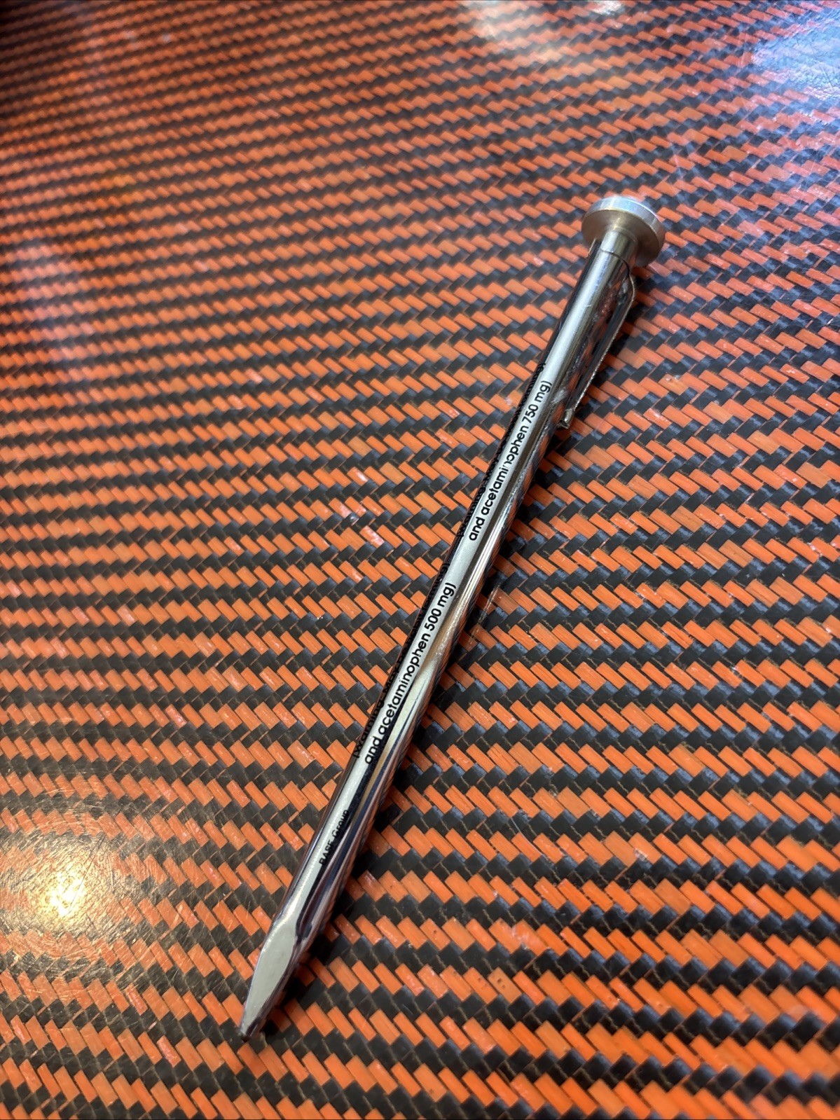 DRUG REP PEN - VICODIN "NAIL" - METAL NARCOTIC RARE Vicodin ES Look 👀 RARE