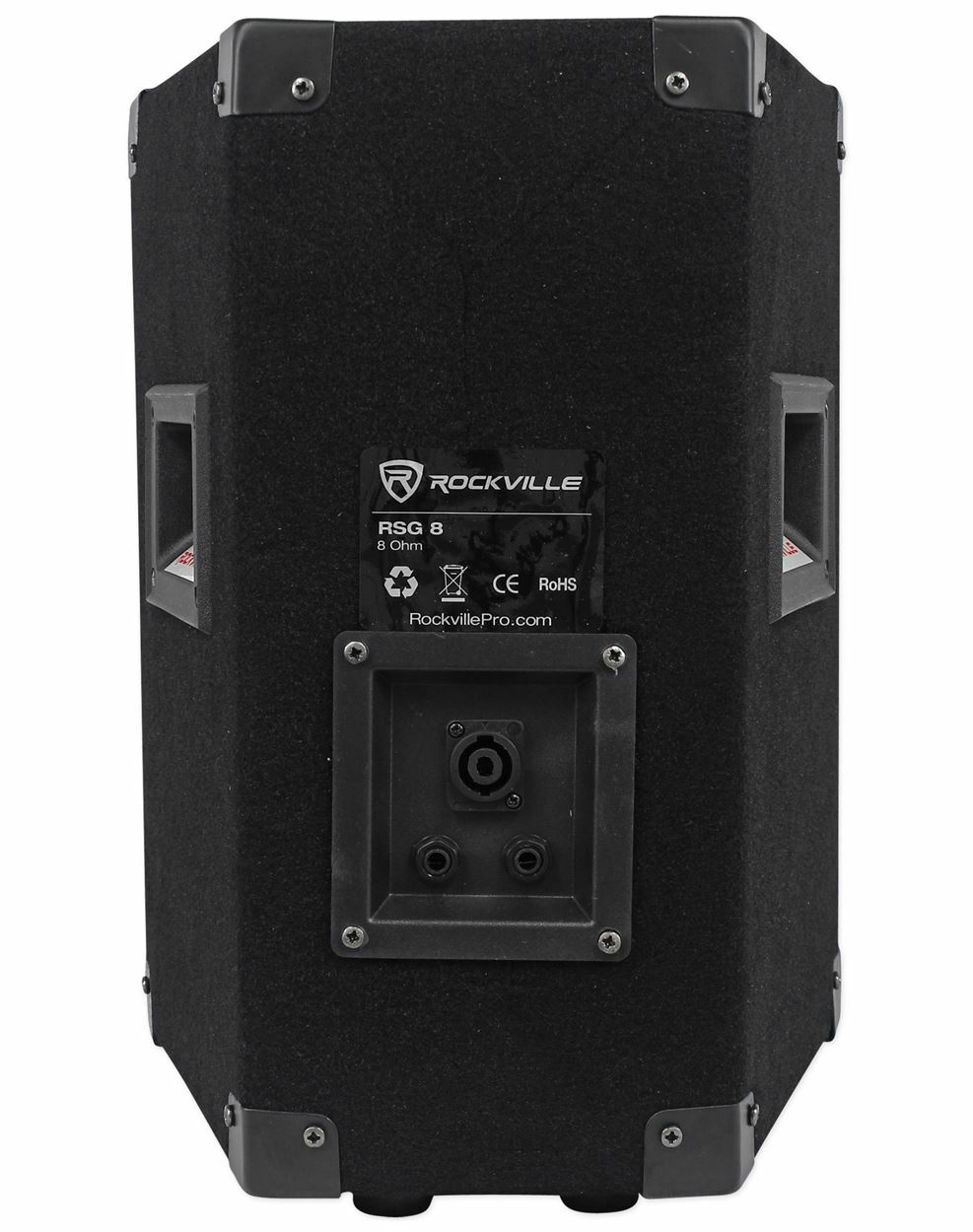 (2) Rockville RSG8 8” 300 Watt 2-Way 8-Ohm Passive DJ/Pro PA Speaker