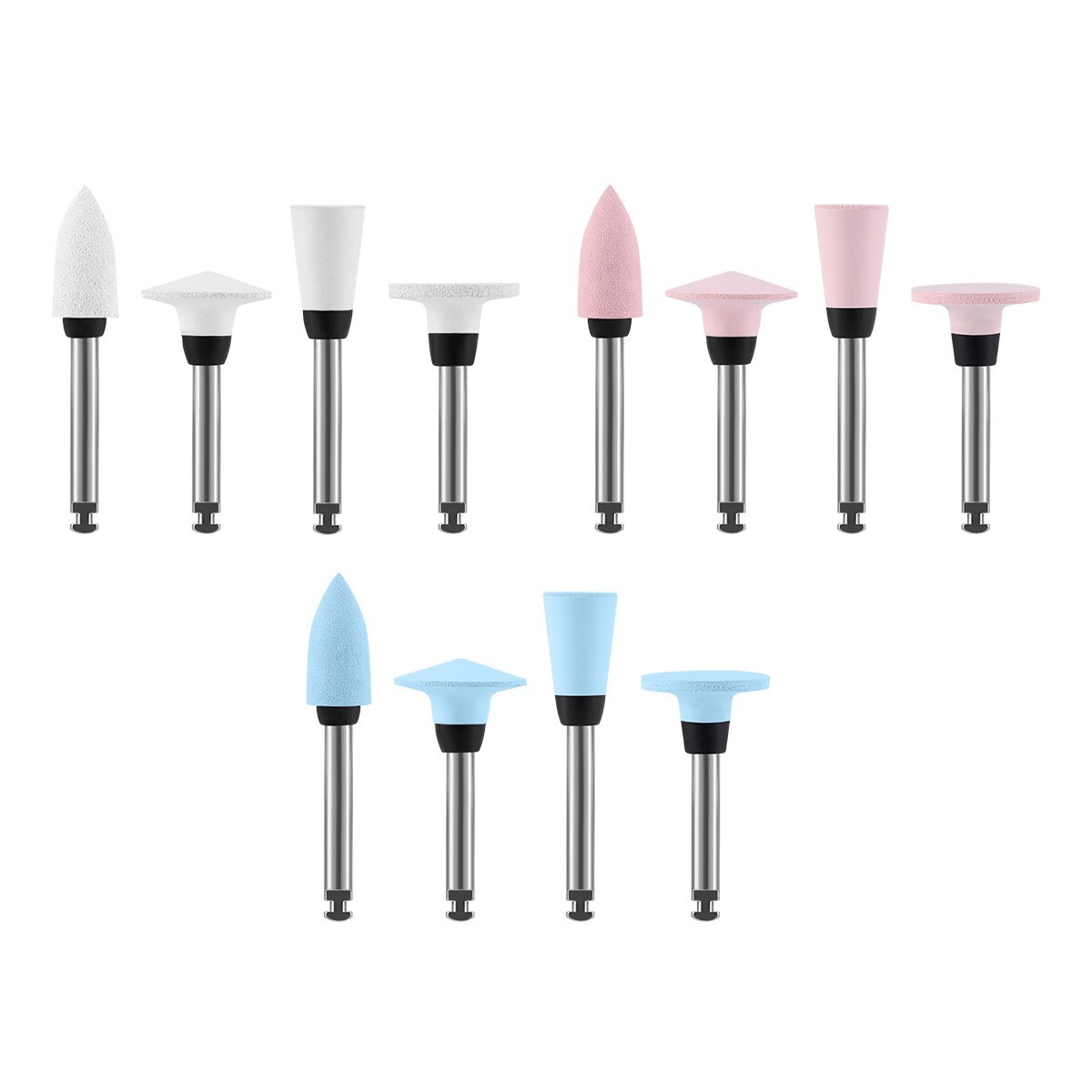 Dental Composite Polishing Burs Kit RA 2.35mm Silicone Polisher for Contra Angle