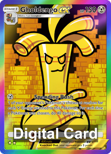 [DIGITAL Trade] Pokemon TCG Pocket Gholdengo - Rainbow -Paldean Wonders Set-
