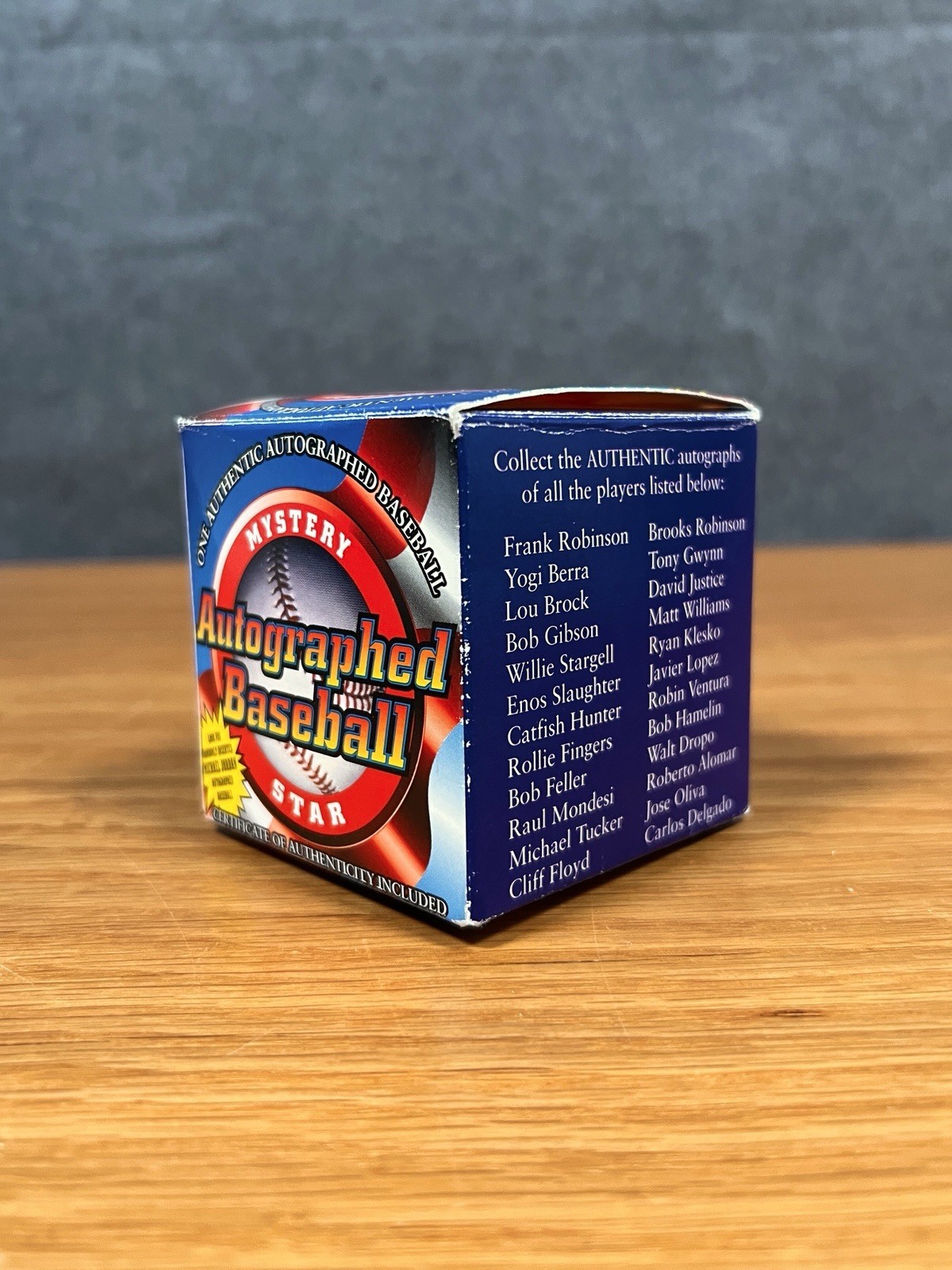 Brooks Robinson Original Autographed Mystery Star Baseball Treat Authenticated