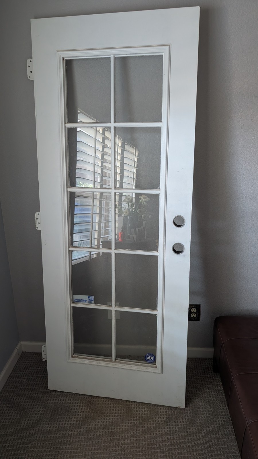 80x32 Rh Inswing 10 Pane Wood Entry Door