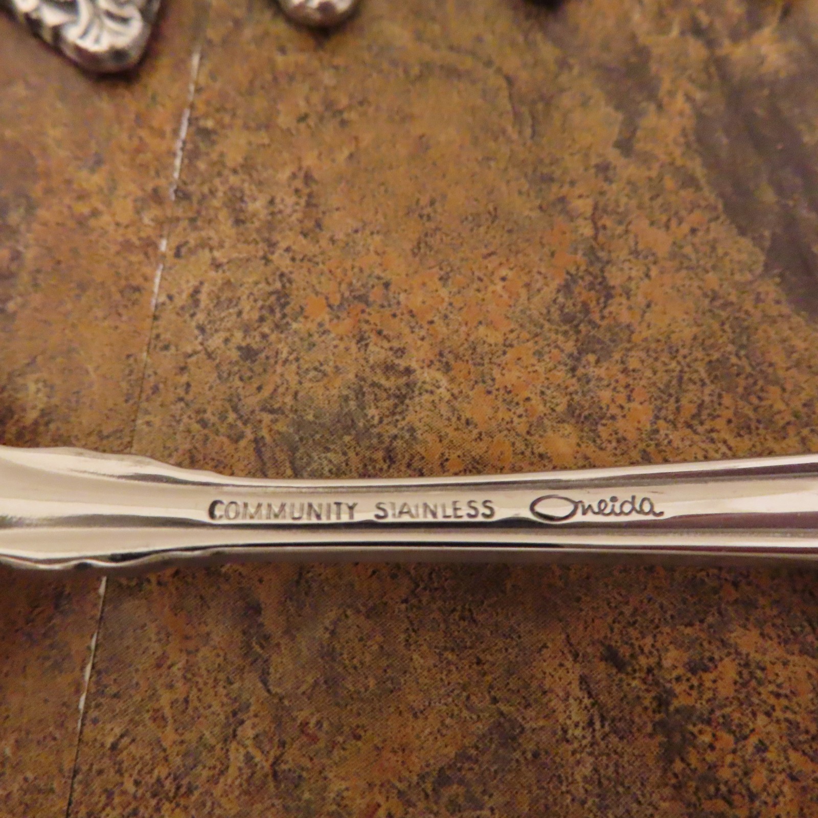 Oneida Cherbourg Set of 6 Teaspoons Spoons Community Stainless Flatware Lot B